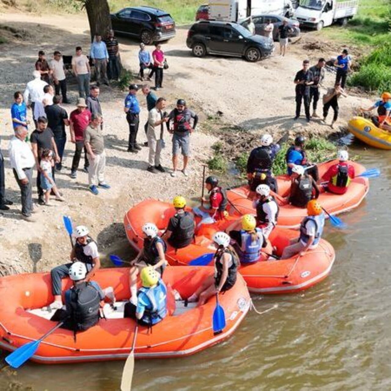 Kars' Akyaka District Has Been Transformed Into a Rafting Training Site Following Environmental Rehabilitation Efforts'
