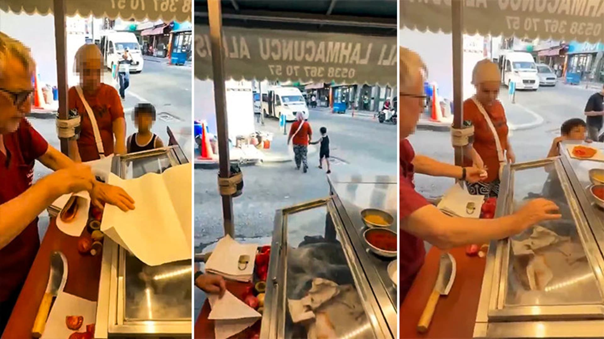 Çocuğu İçin 2 Lahmacun Almak İsteyen Kadına “5’Ten Az Satmam” Diyen Seyyar Satıcının Görüntüleri Sosyal Medyada Tepki Çekti