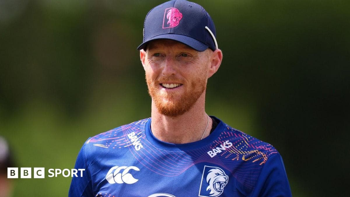 Ben Stoke , Durham'ın Bir Günlük Kupa'da Derby hire'ı yenme ine yardımcı olmak için muhteşem bir yüzyılla Te t maçlarından emekli olma.