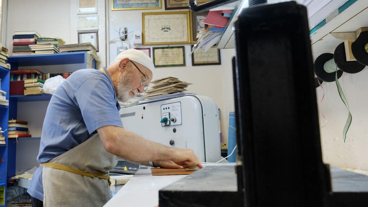 Sami Özcan, 71, Has Spent 57 Years Practicing the Craft He Learned From His Father As a Child, and Today He Binds Only Copies