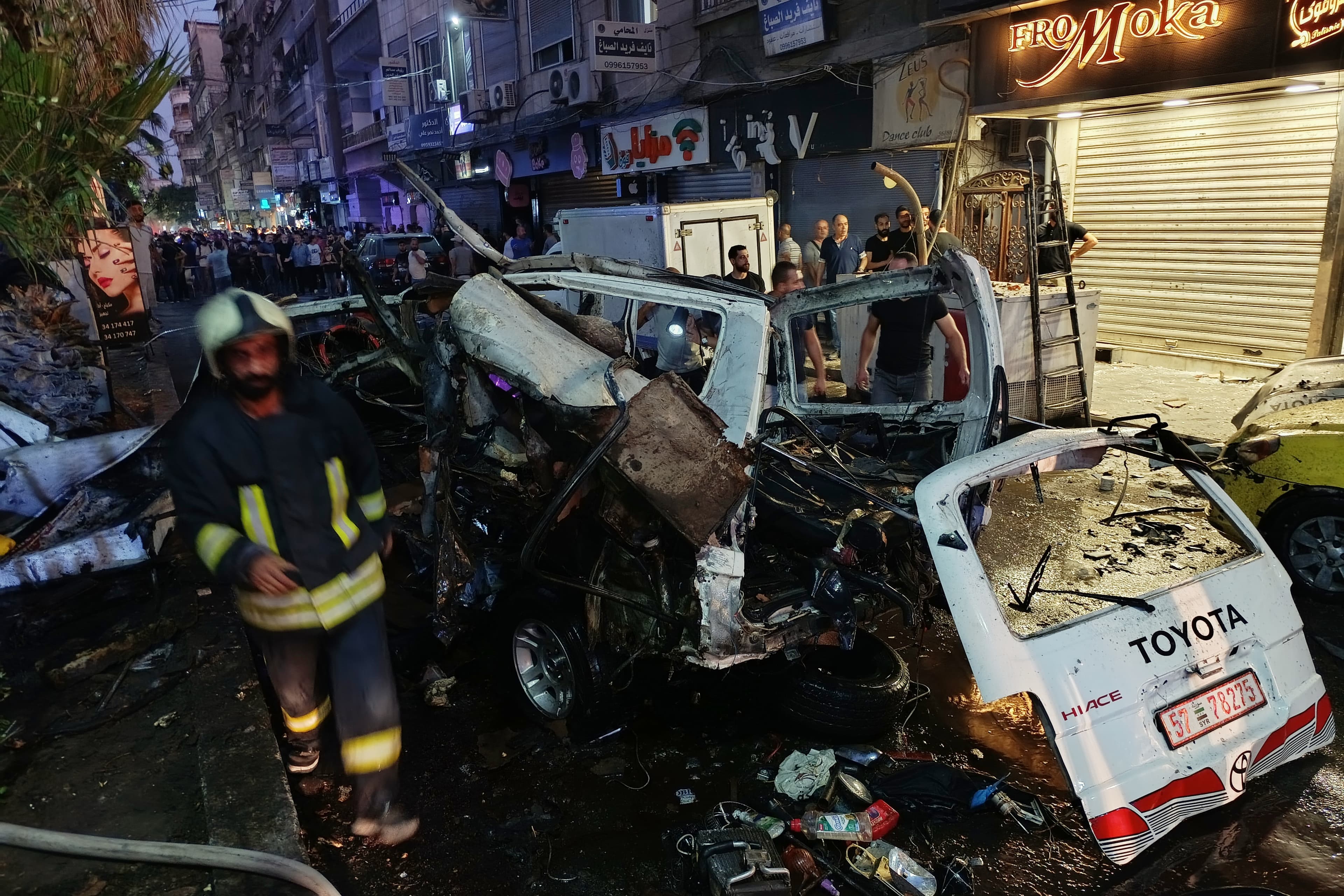 انفجار في دمشق: مقتل 2 وإصابة 11 في حافلة صغيرة بجرمانا