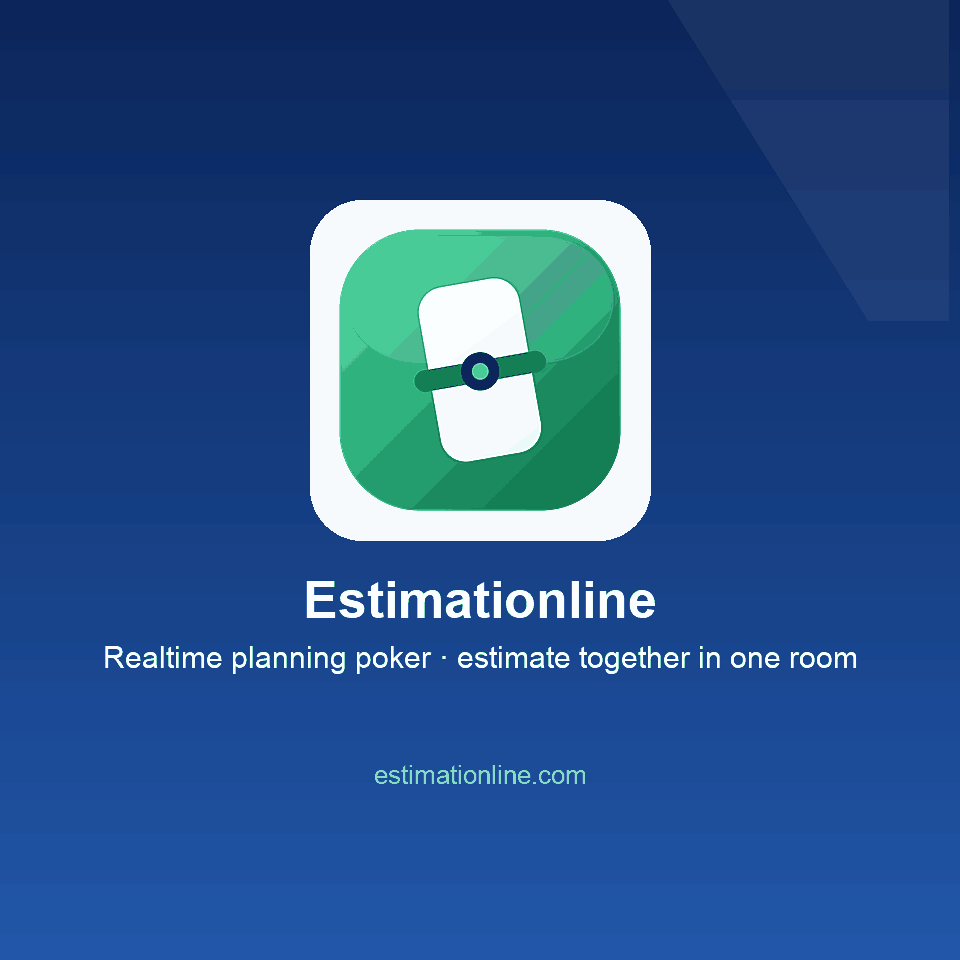 Estimationline — Realtime planning poker — get your team estimating in one room.