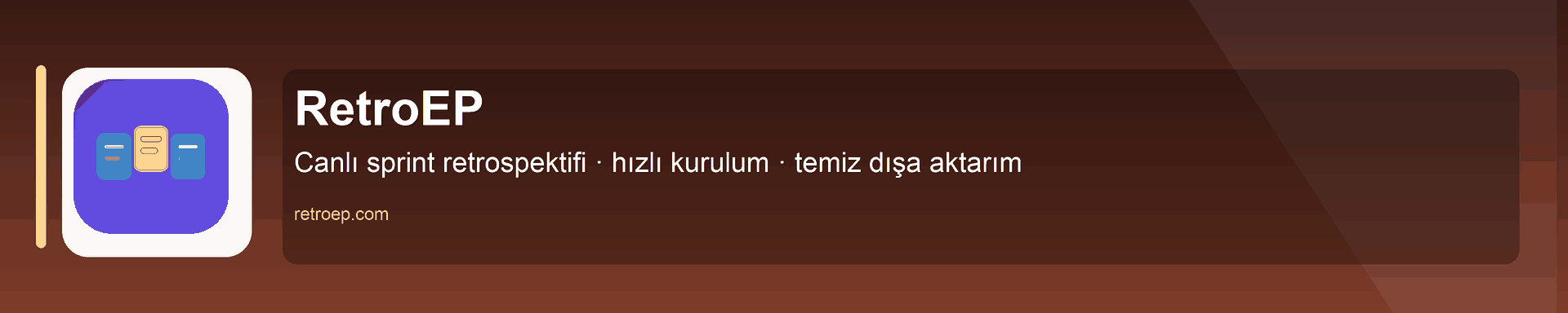 RetroEP — Çevrimiçi sprint retrospektifi — hızlı kurulum, canlı tahta, dışa aktarım.